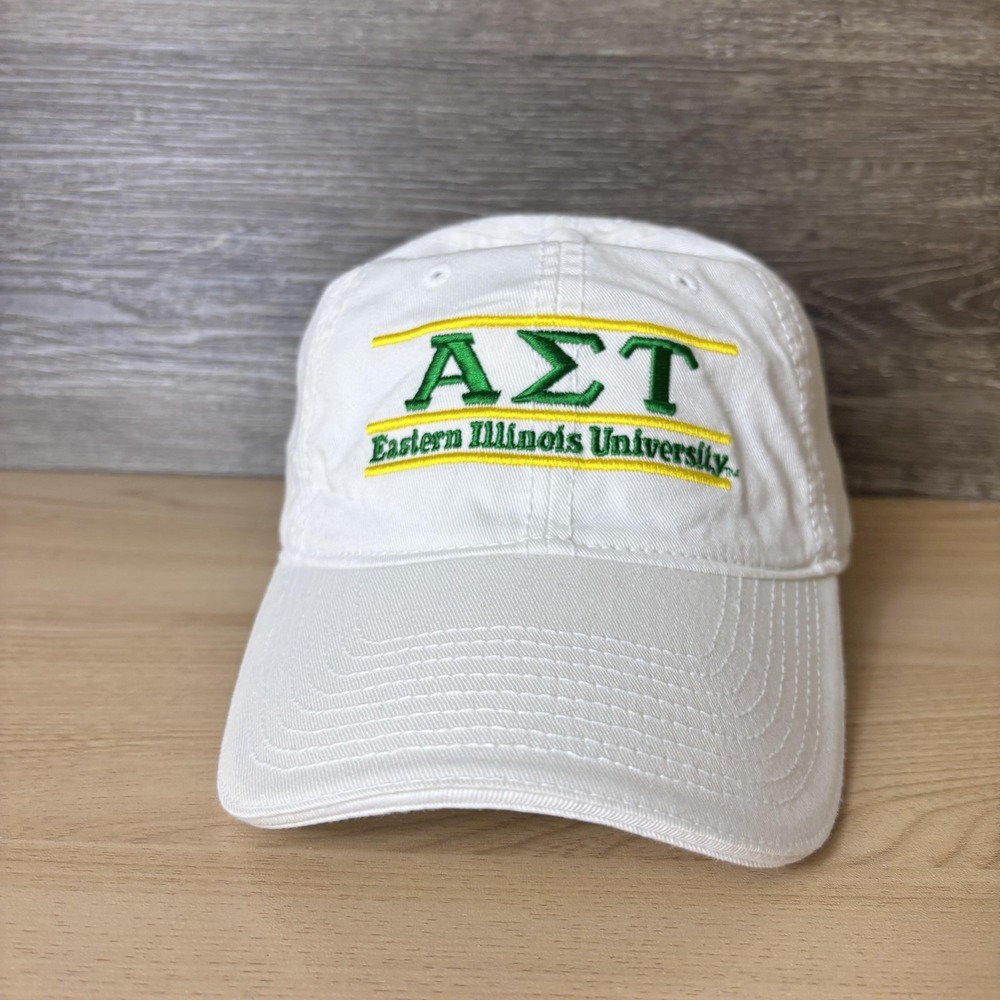 Alpha Sigma Tau Hat Cap Strap Back Eastern Illinois University Greek